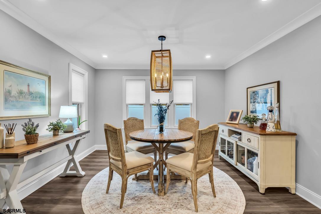 1610 Shore Road Linwood, NJ 08221 - Photo 23 of 46 a dining room with furniture and wooden floor