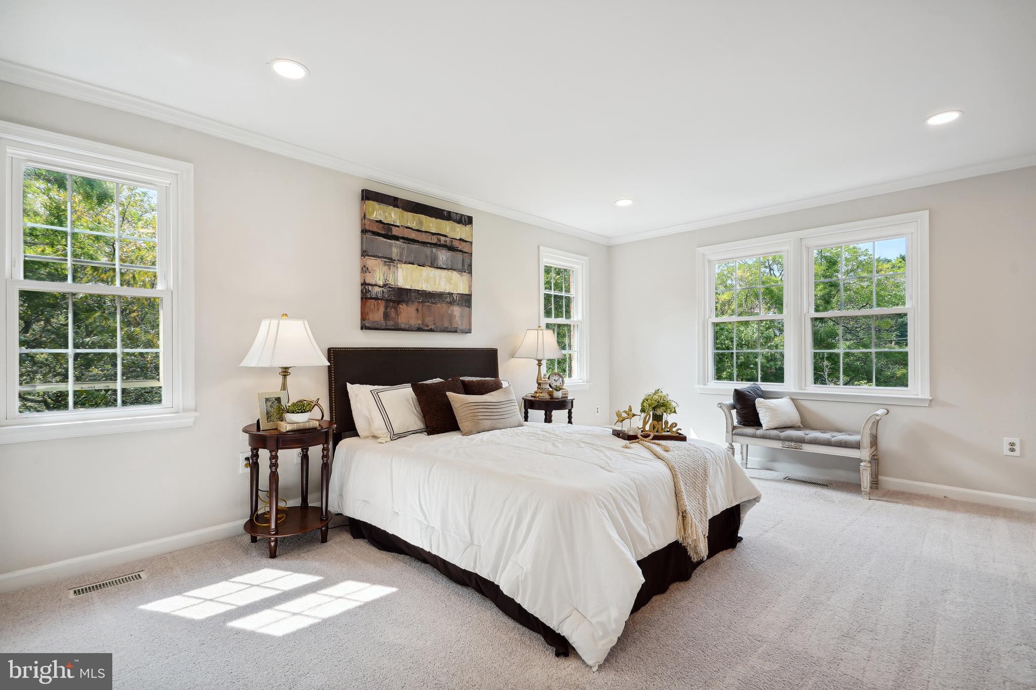 5809 Tudor Lane Rockville, MD 20852 - Photo 11 of 42 Primary Bdrm - natural light, windows on two sides