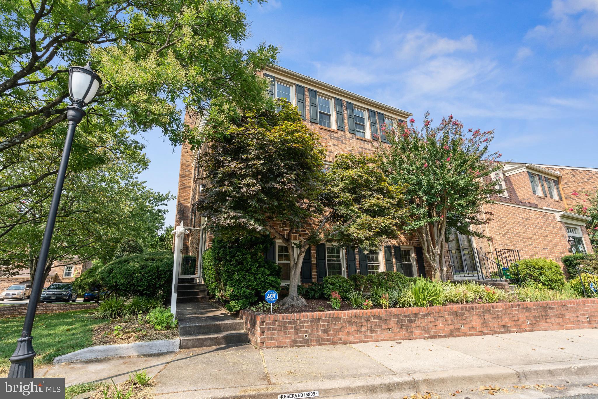 5809 Tudor Lane Rockville, MD 20852 - Photo 2 of 42 End-unit townhome with windows on 3 sides, at park