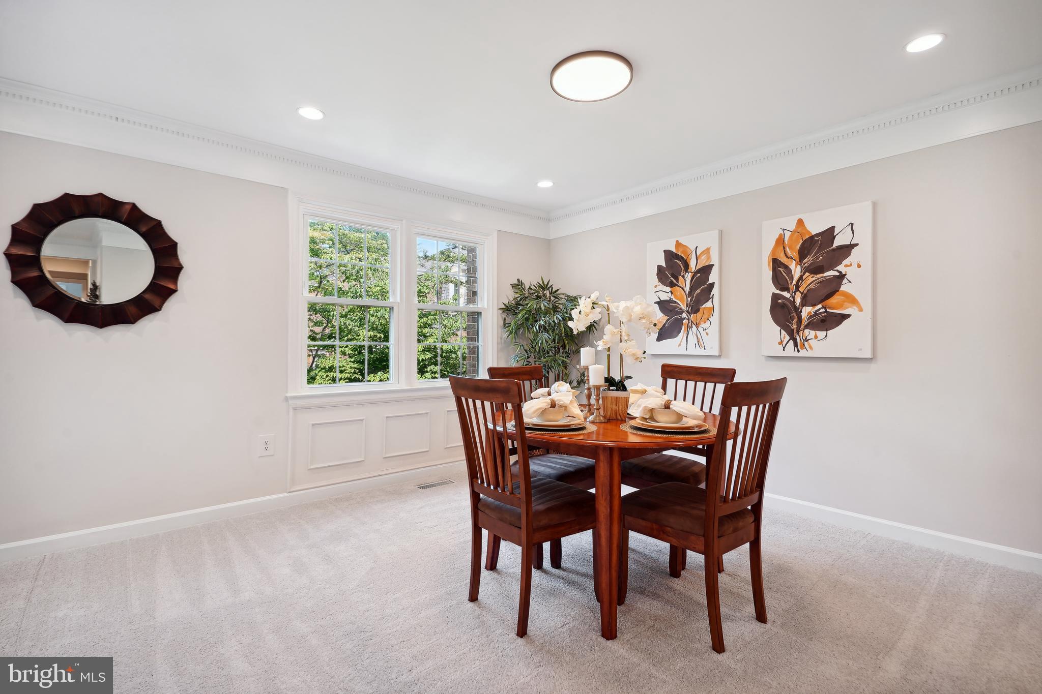 5809 Tudor Lane Rockville, MD 20852 - Photo 10 of 42 Dining Room - new ceiling light fixture