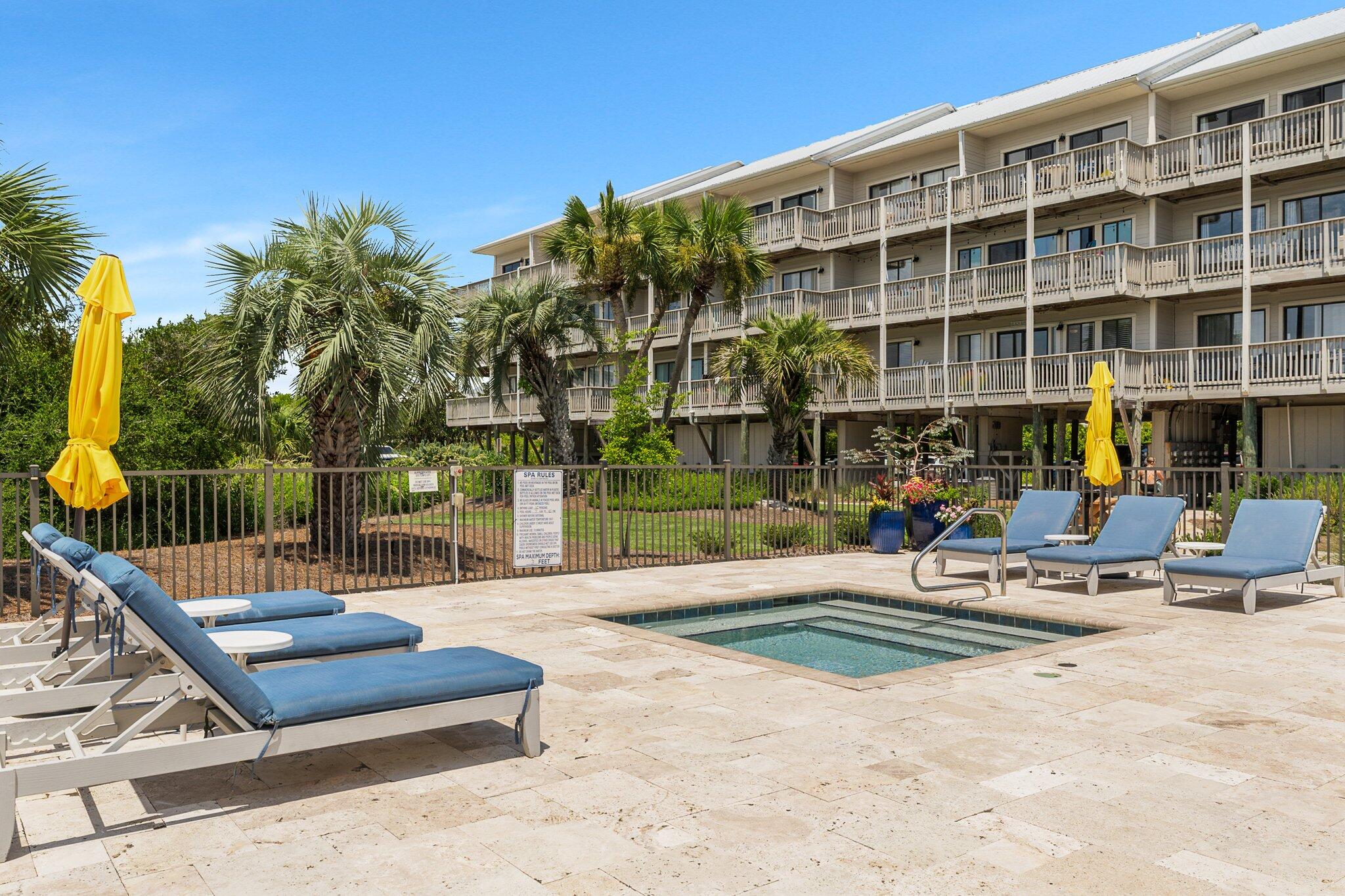 145 Beachfront Trail, Unit 302 Santa Rosa Beach, FL 32459 - Photo 28 of 42 a view of pool with outdoor seating and city view