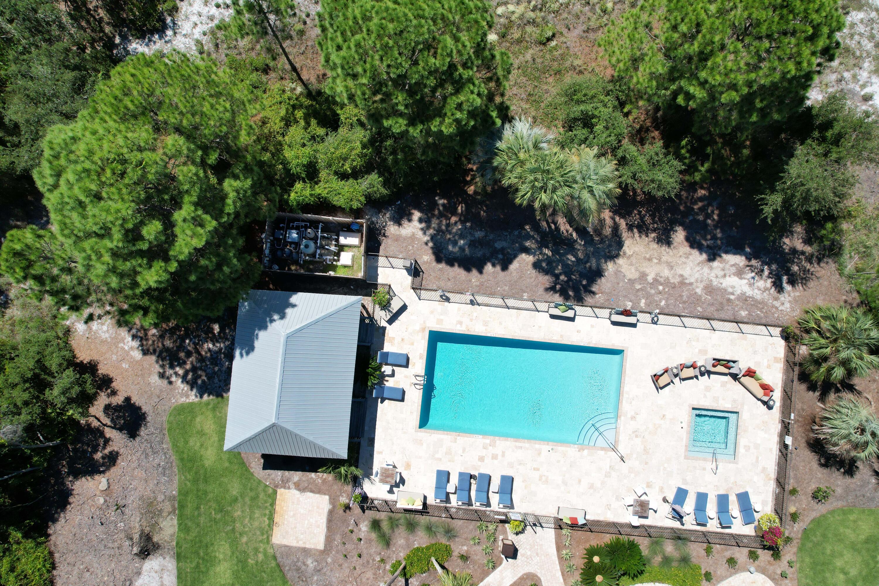 145 Beachfront Trail, Unit 302 Santa Rosa Beach, FL 32459 - Photo 42 of 42 an aerial view of a house with outdoor space