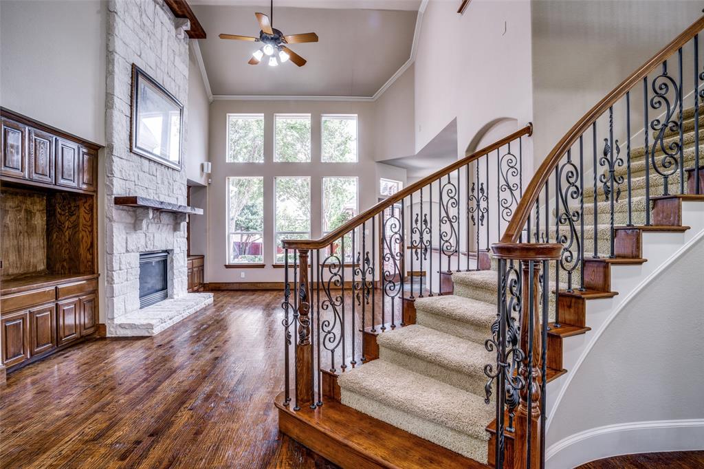 1212 Rio Grande Court Allen, TX 75013 - Photo 5 of 34 a view of entryway and hall with wooden floor