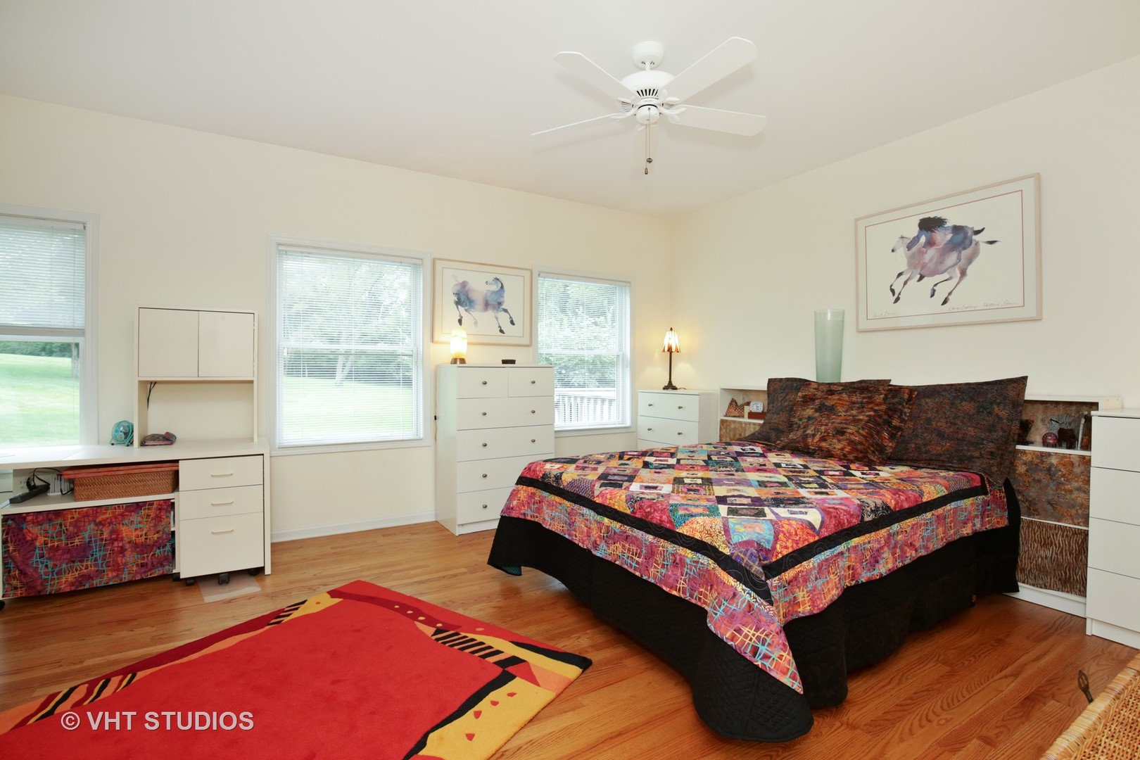 35W698 Ridge Road Dundee, IL 60102 - Photo 6 of 12 a bedroom with a bed and a view of kitchen