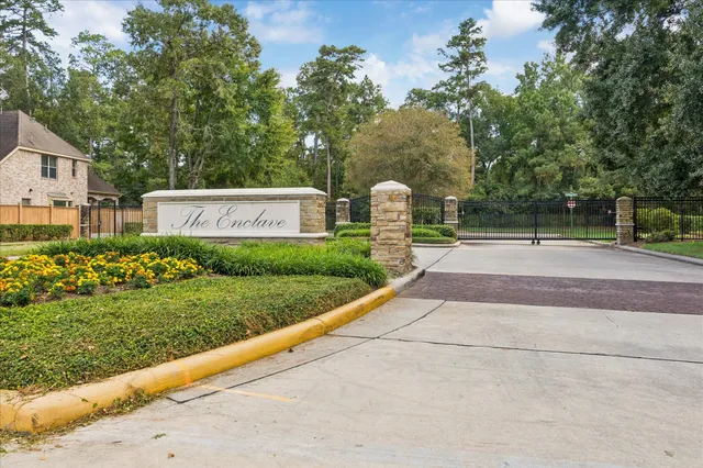 a childrens park with lots of trees and plants