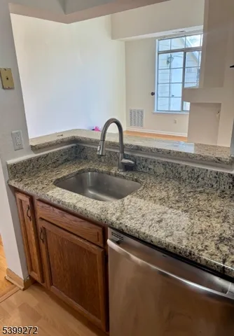 a close view of sink and tap