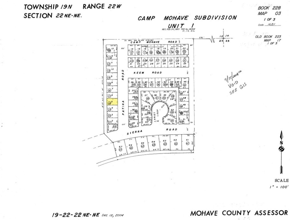 4537 Patina Road Fort Mohave, AZ 86426 - Photo 6 of 12 Plat map of lot 5