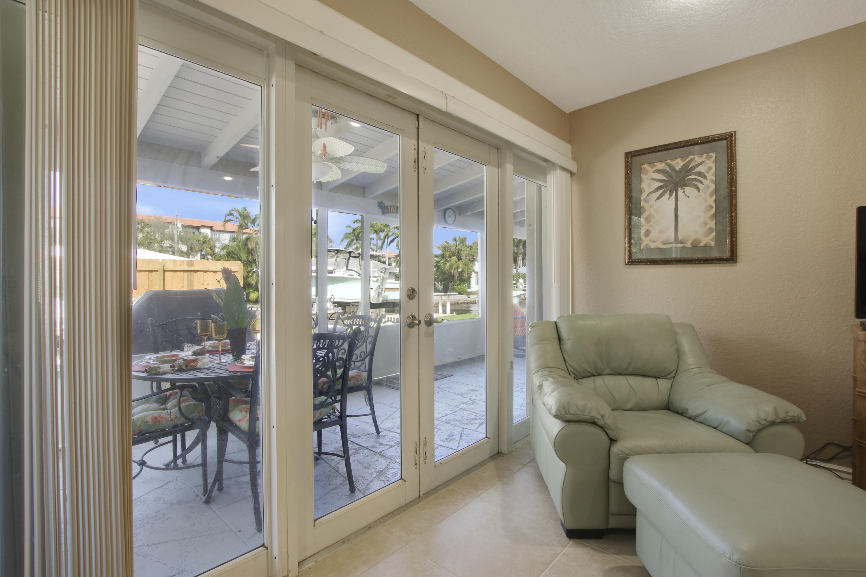 807 Palmer Road Delray Beach, FL 33483 - Photo 16 of 28 MASTER BR PATIO VIEW