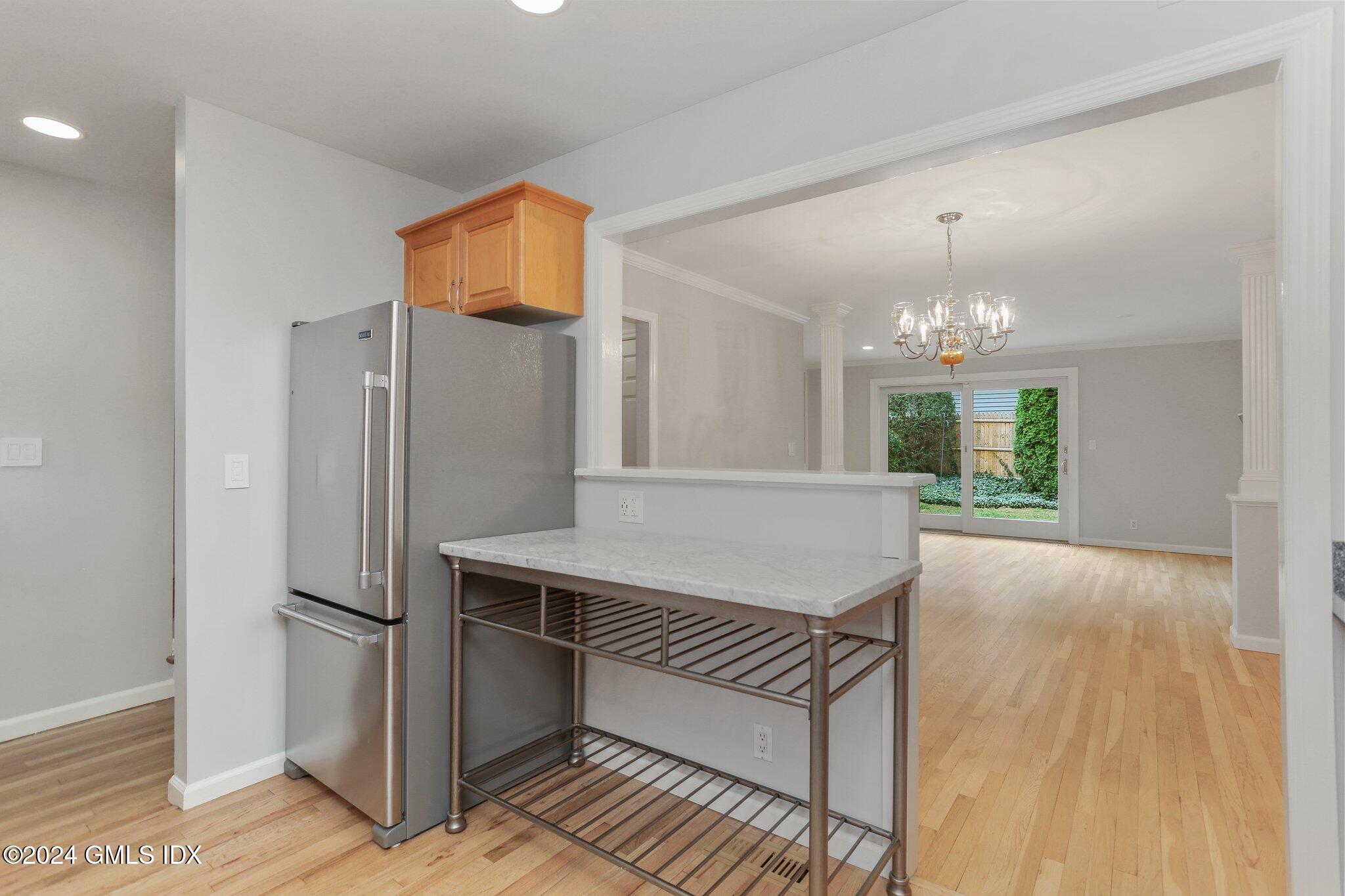 53 Bible Street, Unit 4 Cos Cob, CT 06807 - Photo 7 of 28 a view of a kitchen from the hallway