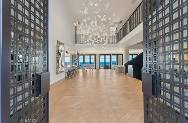 a view of an entryway with a floor