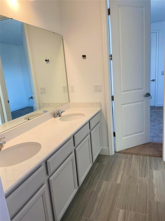 17708 Sawgrass Run Tavares, FL 32778 - Photo 36 of 79 a bathroom with a sink and a mirror