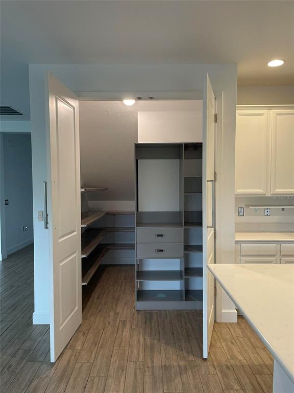 17708 Sawgrass Run Tavares, FL 32778 - Photo 9 of 79 a view of walk in closet with empty racks