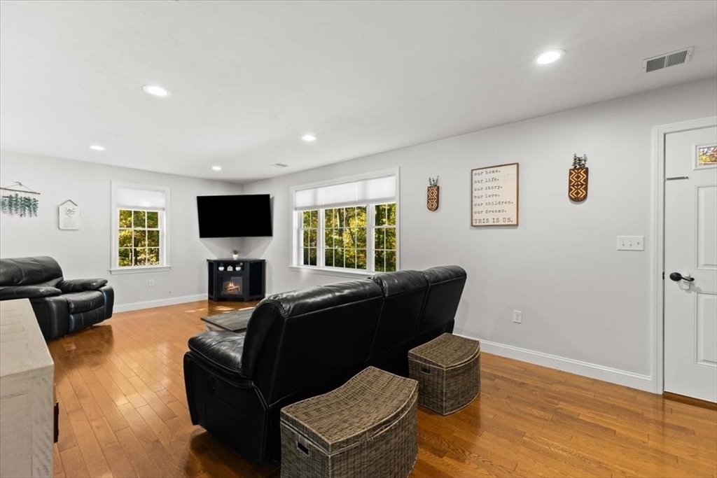 25 Upton Street Hanson, MA 02341 - Photo 11 of 30 a living room with furniture and a flat screen tv