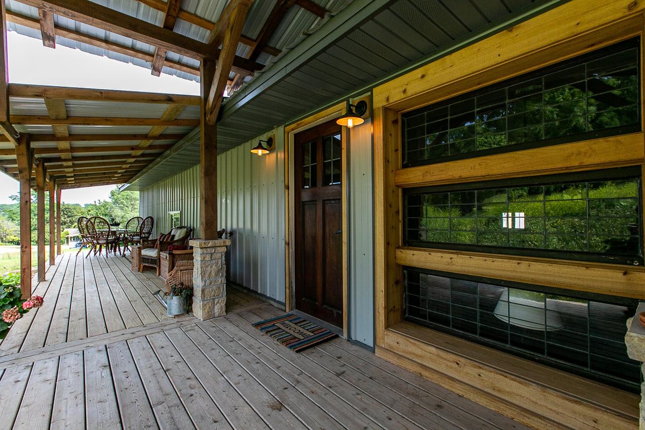 4757 North Hammer Road Scales Mound, IL 61075 - Photo 61 of 95 a view of outdoor space with wooden floor and outdoor seating