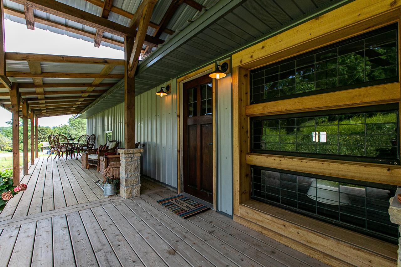 4757 North Hammer Road Scales Mound, IL 61075 - Photo 66 of 95 a view of outdoor space with wooden floor and outdoor seating
