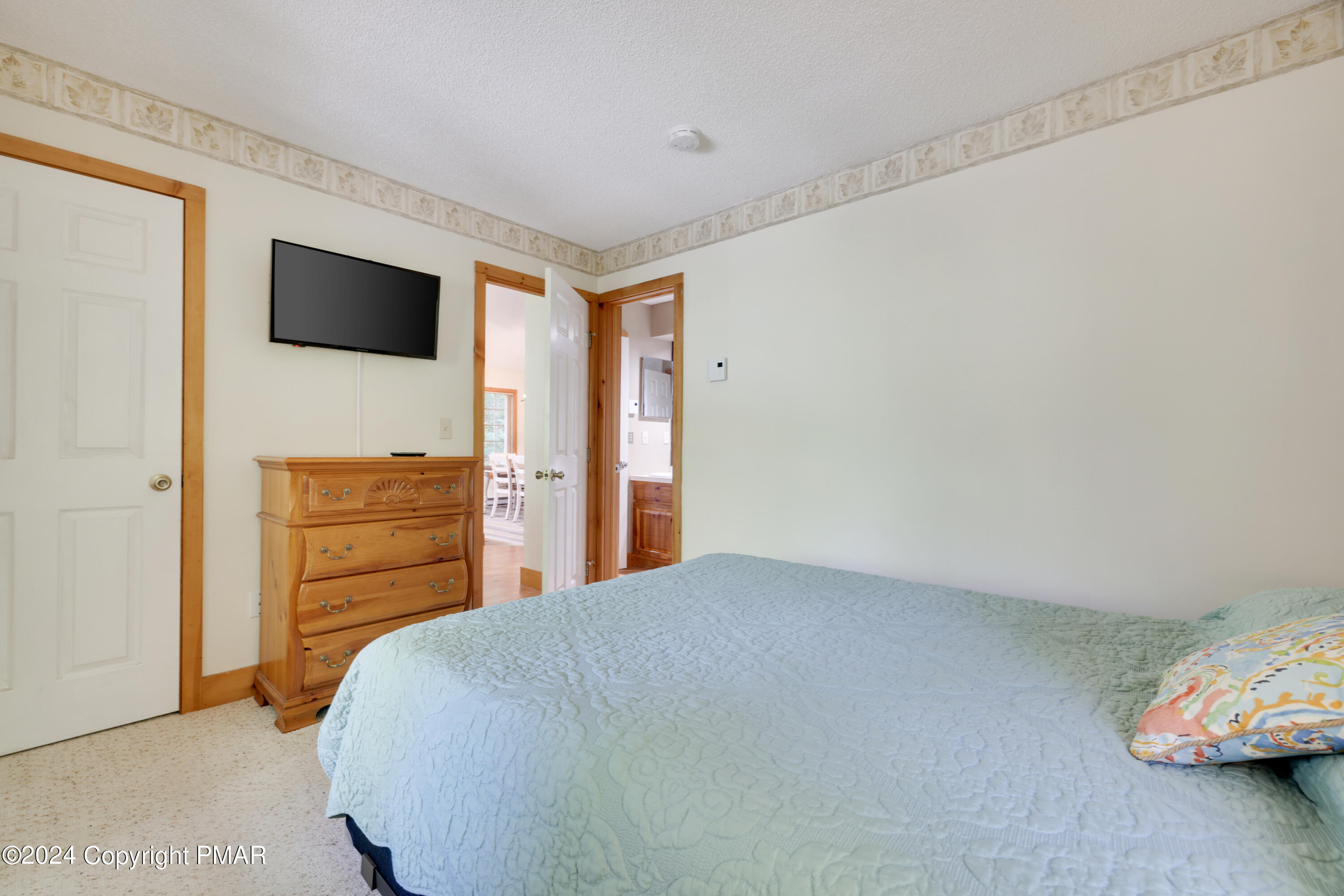 84 Short Hill Rd Lake Lake Harmony, PA 18624 - Photo 8 of 38 a bedroom with a bed and wooden floor