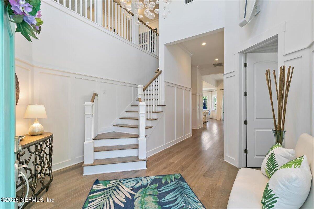556 Timber Bridge Lane Atlantic Beach, FL 32233 - Photo 9 of 71 a view of entryway with wooden floor