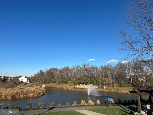 a view of a lake with houses
