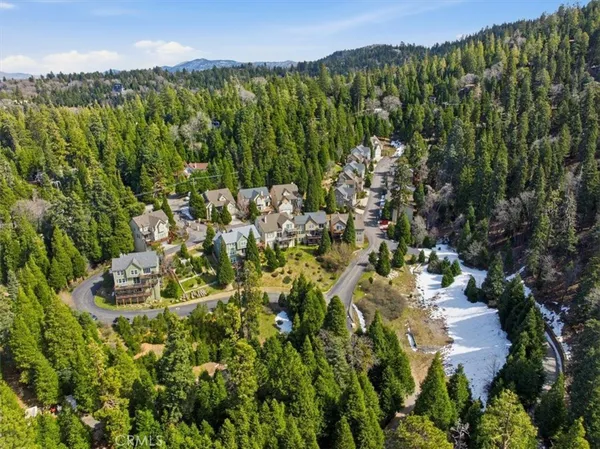an aerial view of residential house with outdoor space