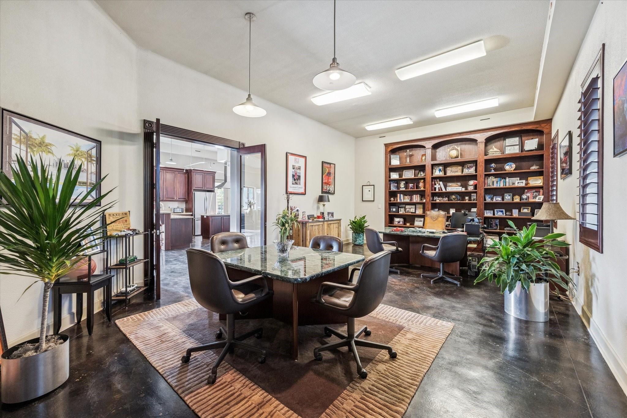 1919 Lubbock Street Houston, TX 77007 - Photo 10 of 36 a view of a livingroom and dining room with furniture window and wooden floor