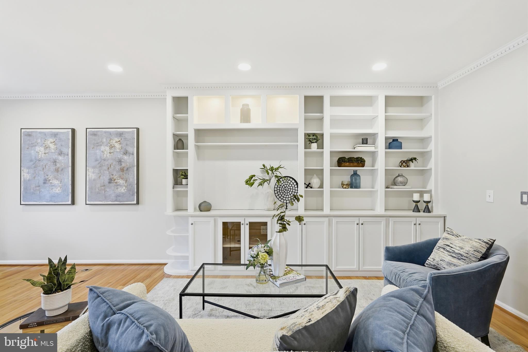 1472 Park Garden Lane Reston, VA 20194 - Photo 11 of 64 a living room with furniture and a fireplace