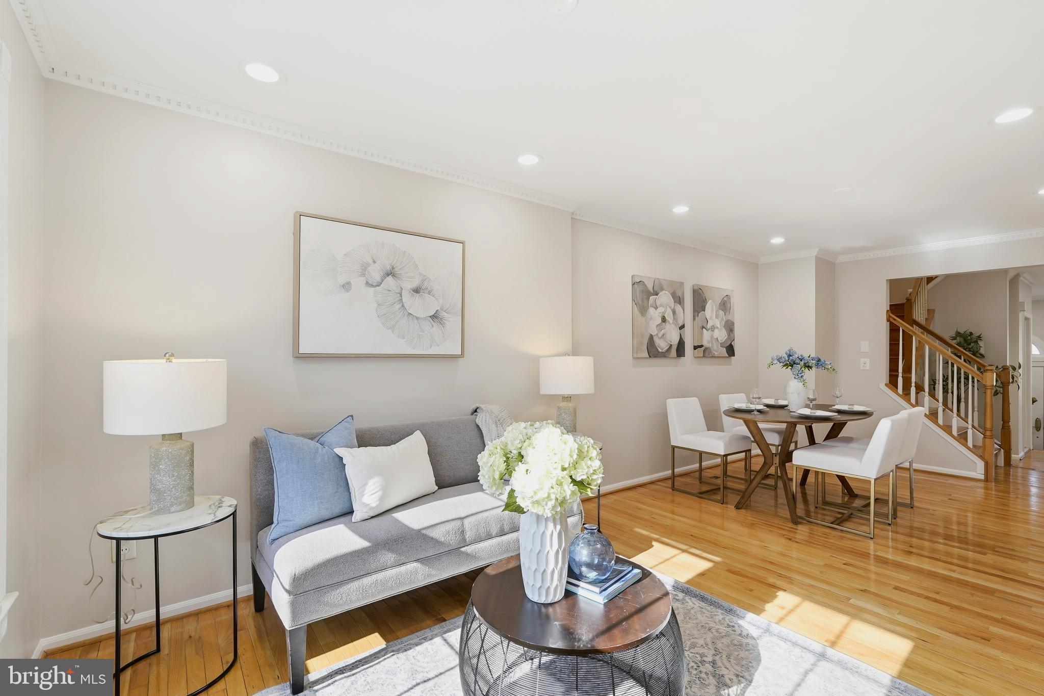 1472 Park Garden Lane Reston, VA 20194 - Photo 21 of 64 a living room with furniture and a wooden floor