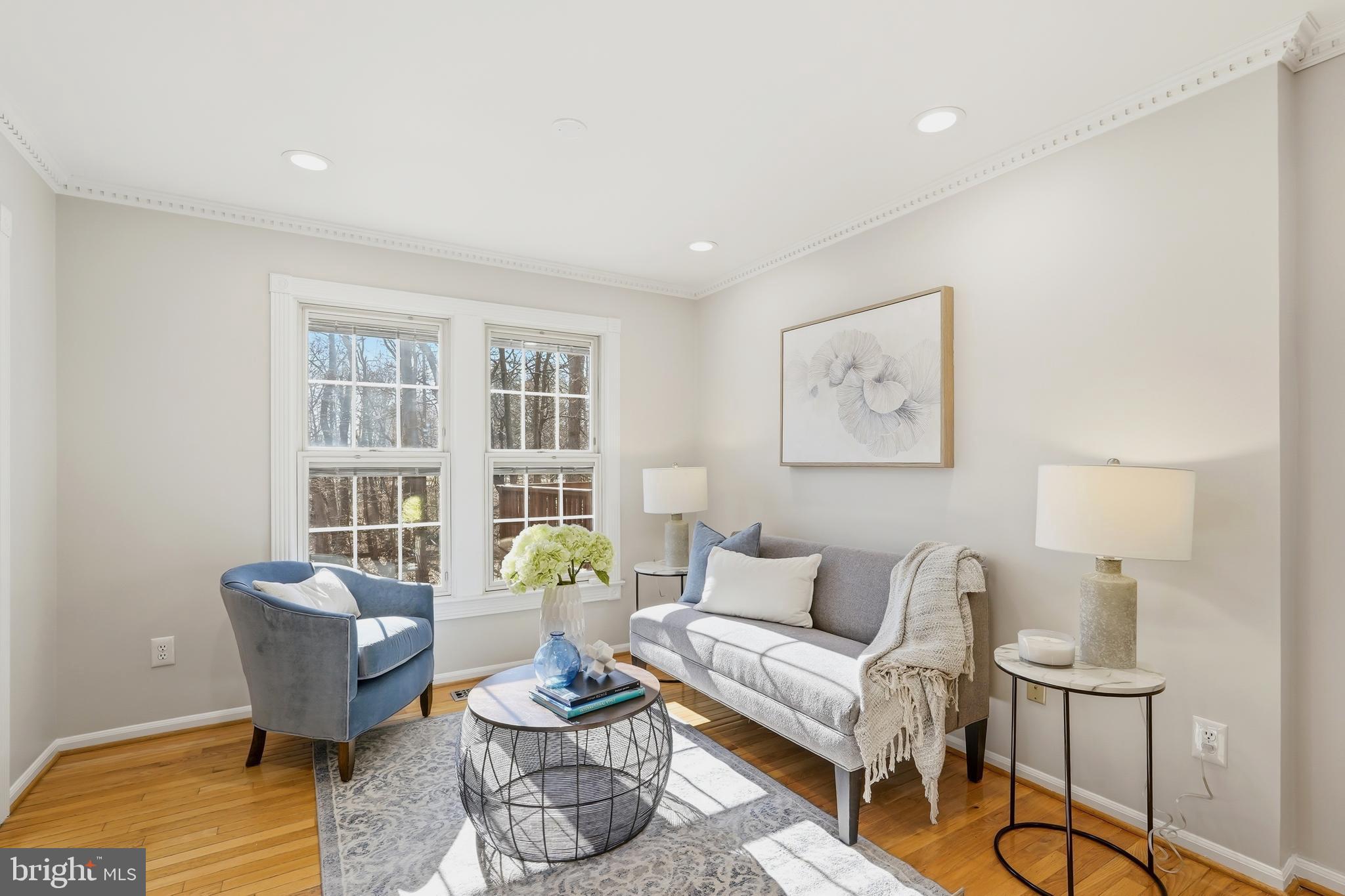 1472 Park Garden Lane Reston, VA 20194 - Photo 22 of 64 a living room with furniture potted plant and a lamp