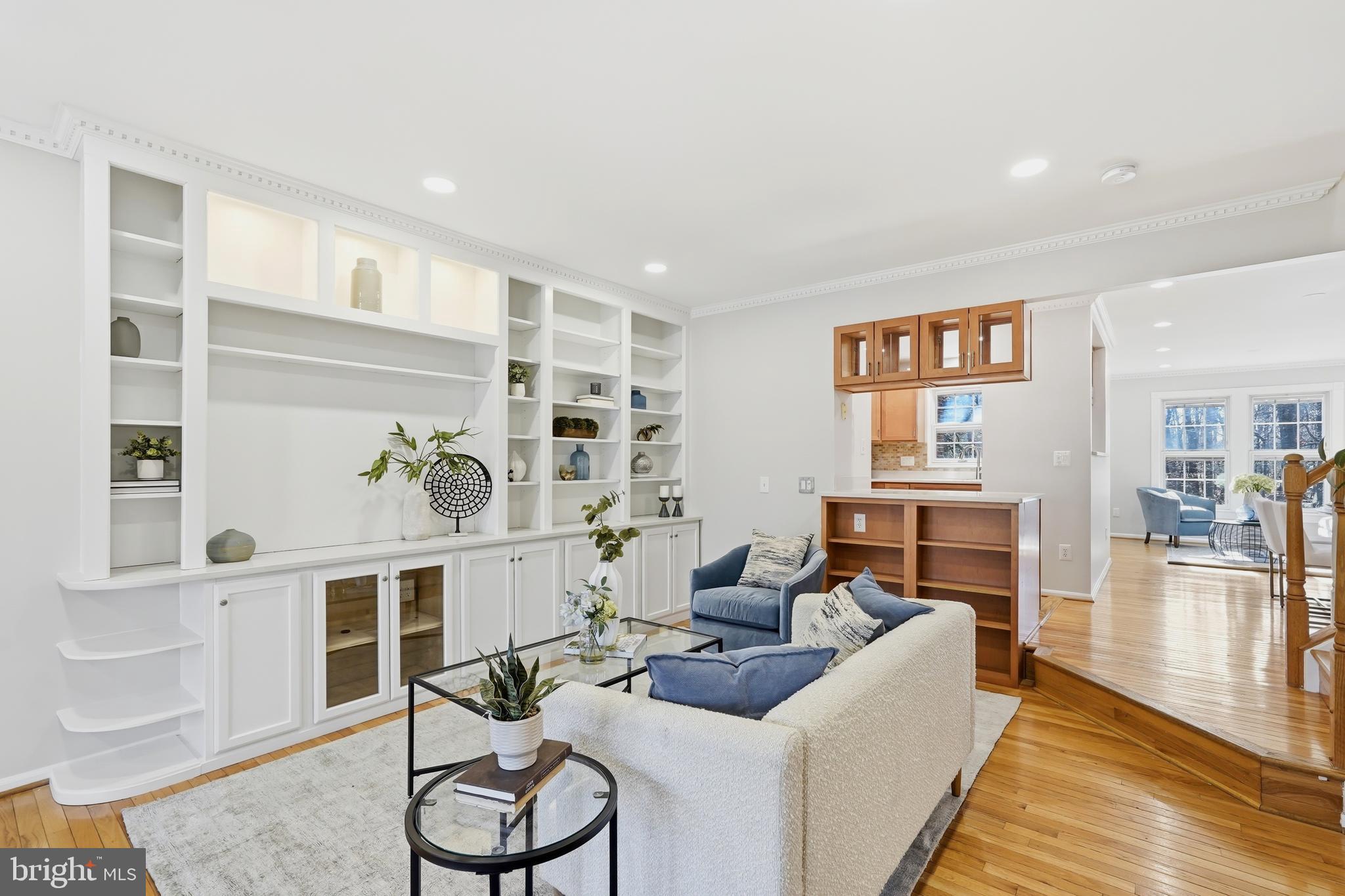 1472 Park Garden Lane Reston, VA 20194 - Photo 10 of 64 a living room with furniture and a wooden floor