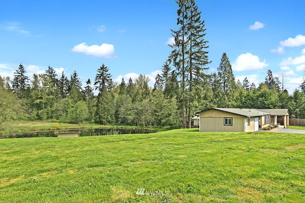a house view with a outdoor space
