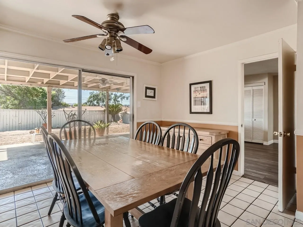 9421 Pike Road Santee, CA 92071 - Photo 8 of 23 a view of a dining room with furniture window and outside view