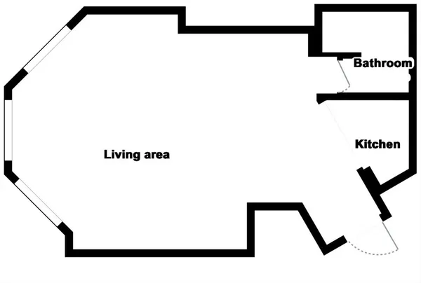 a picture of a bench in a white building