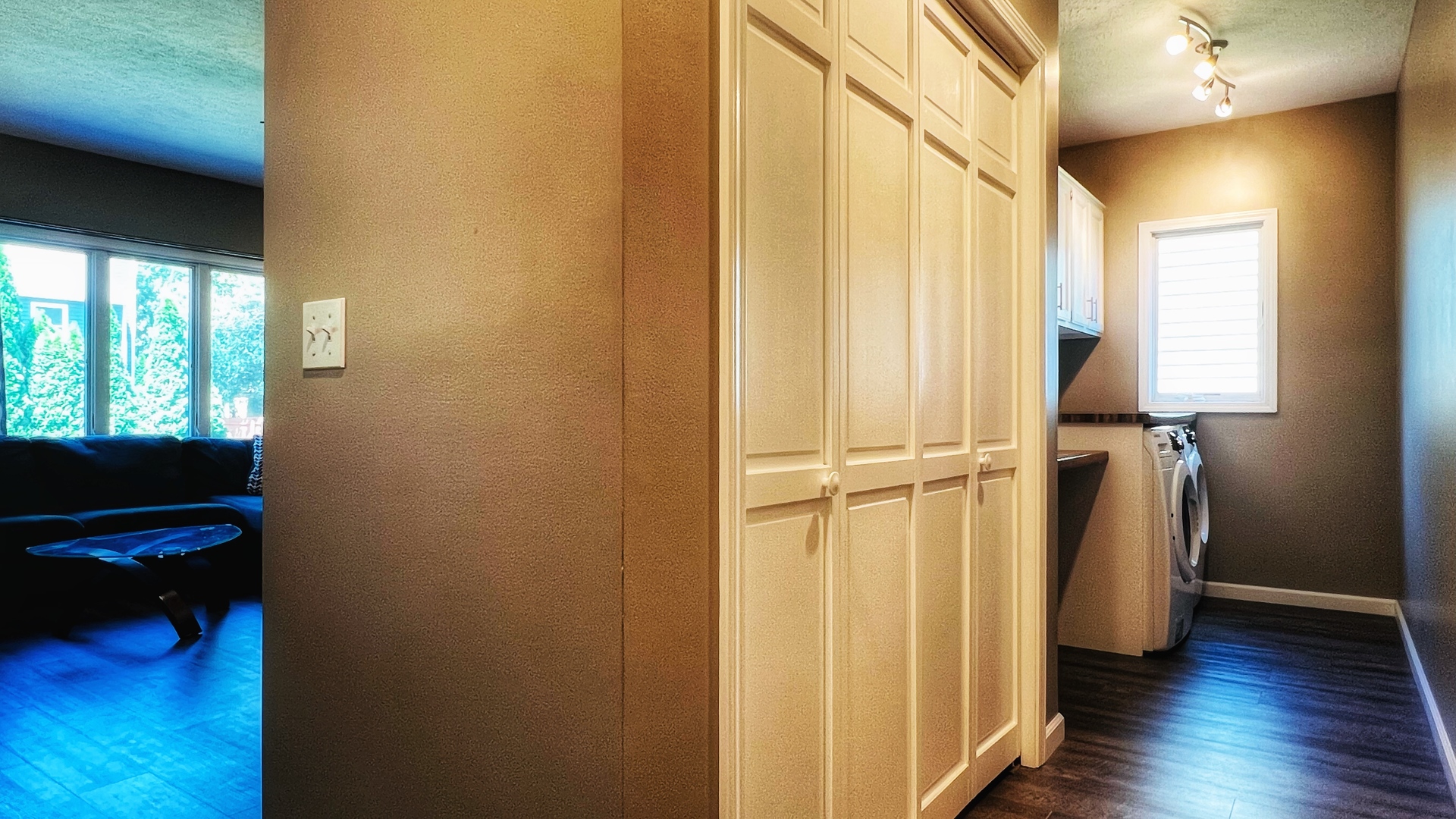 4 Downing Circle Bloomington, IL 61704 - Photo 24 of 69 a view of a hallway with wooden floor and stairs