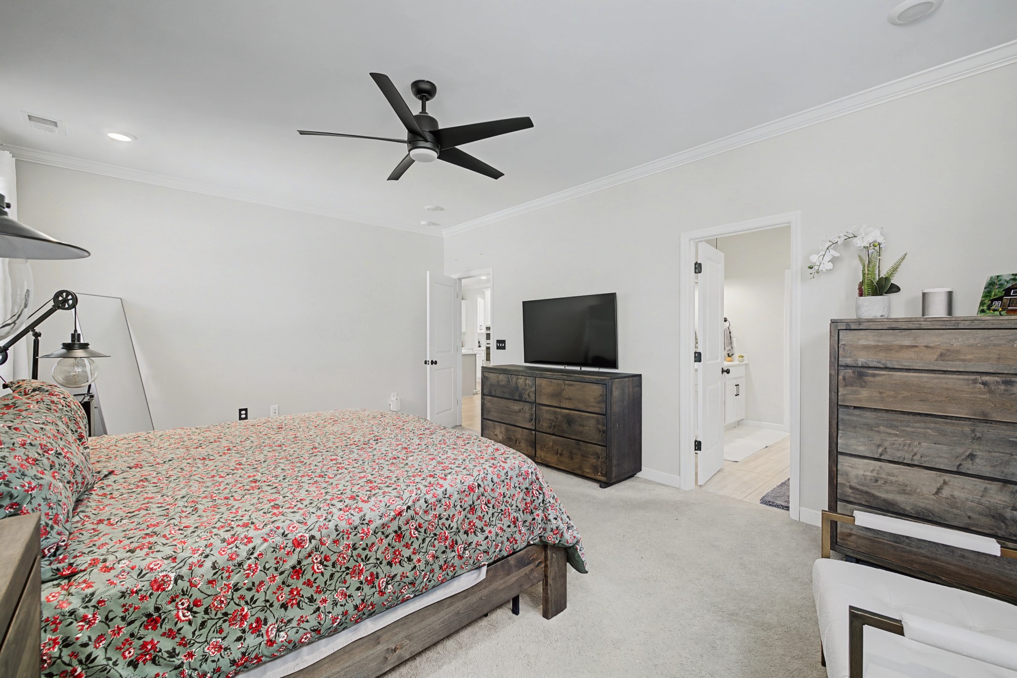 3523 Anthony Avenue Murfreesboro, TN 37129 - Photo 14 of 38 a bedroom with a bed and a flat screen tv