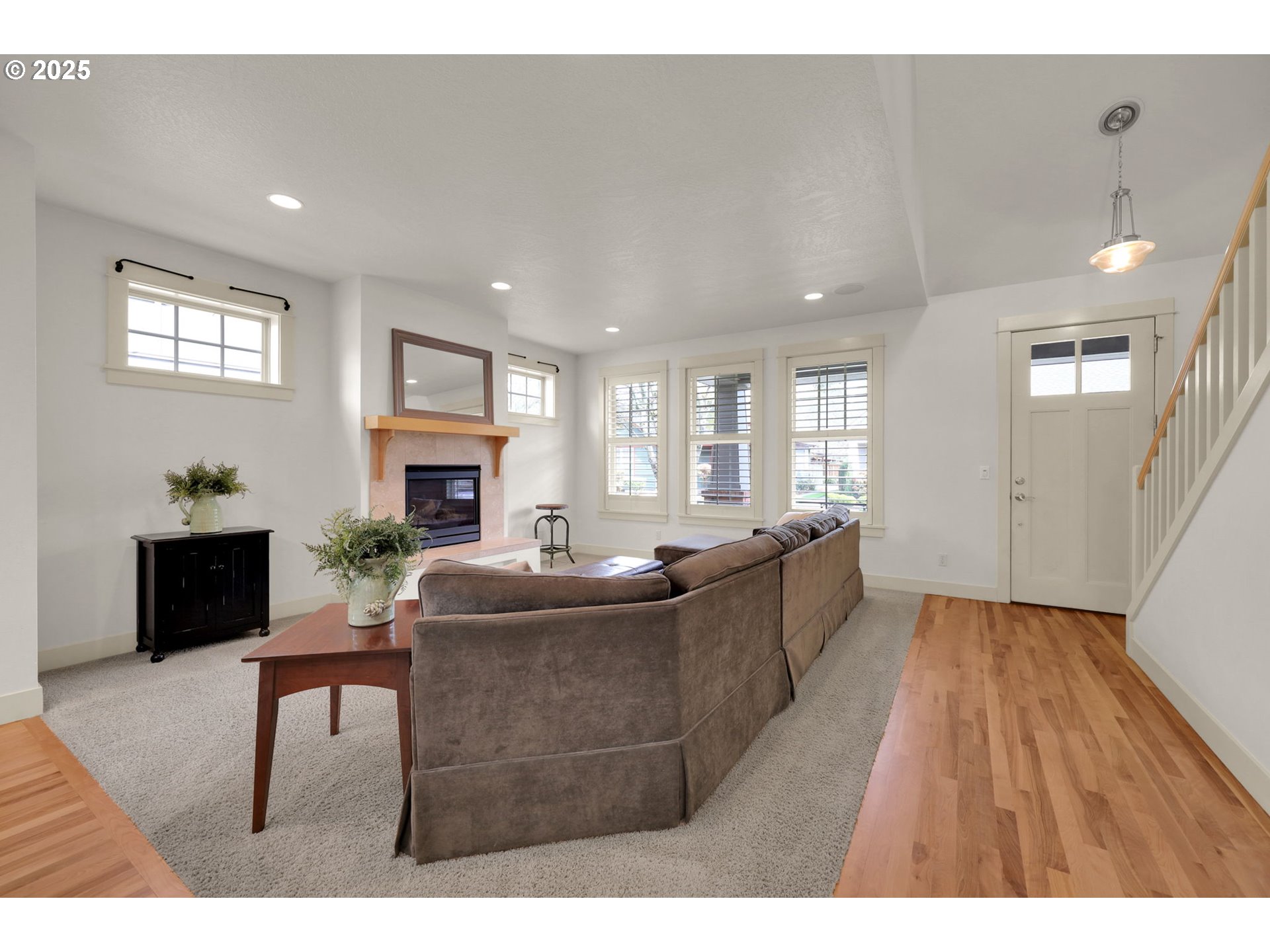 1260 Little John Lane Eugene, OR 97401 - Photo 8 of 44 a living room with furniture and a fireplace
