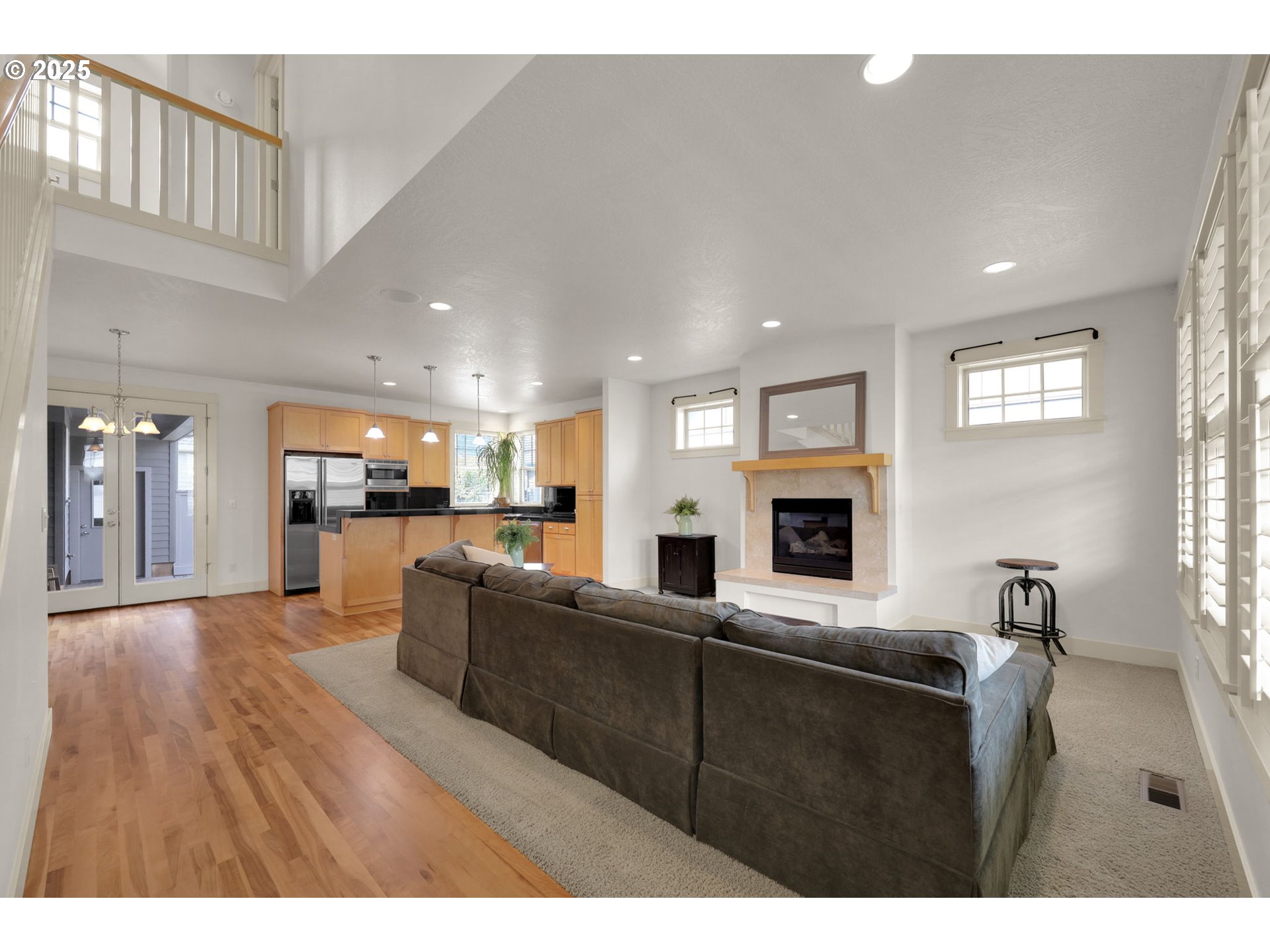 1260 Little John Lane Eugene, OR 97401 - Photo 9 of 44 a living room with furniture and a fireplace