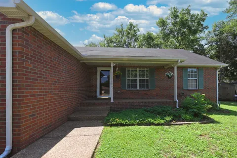 a view of house with a yard