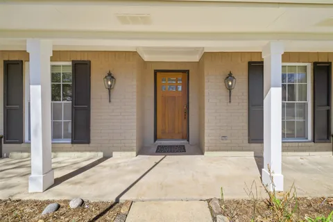 a front view of a house