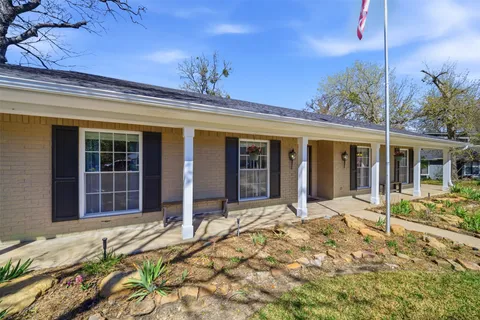 a view of a house with a patio