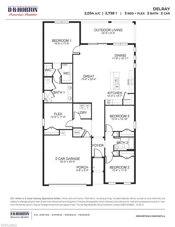 393 Deauville Loop Naples, FL 34114 - Photo 19 of 19 Floor plan / room layout