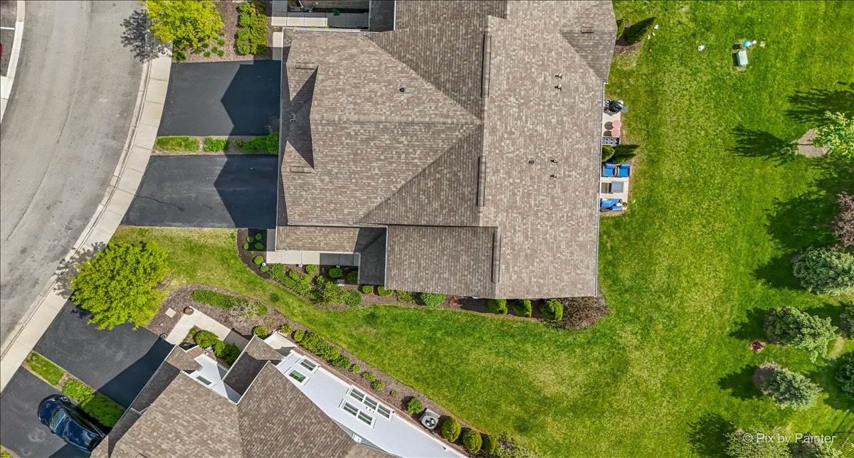 16207 West Switch Grass Road Lockport, IL 60441 - Photo 32 of 45 an aerial view of a house with a swimming pool