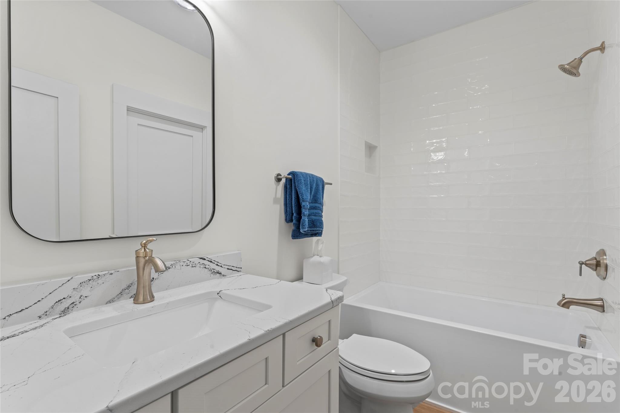 2866 Backwoods Trail Denver, NC 28037 - Photo 32 of 44 a bathroom with a sink a toilet and shower