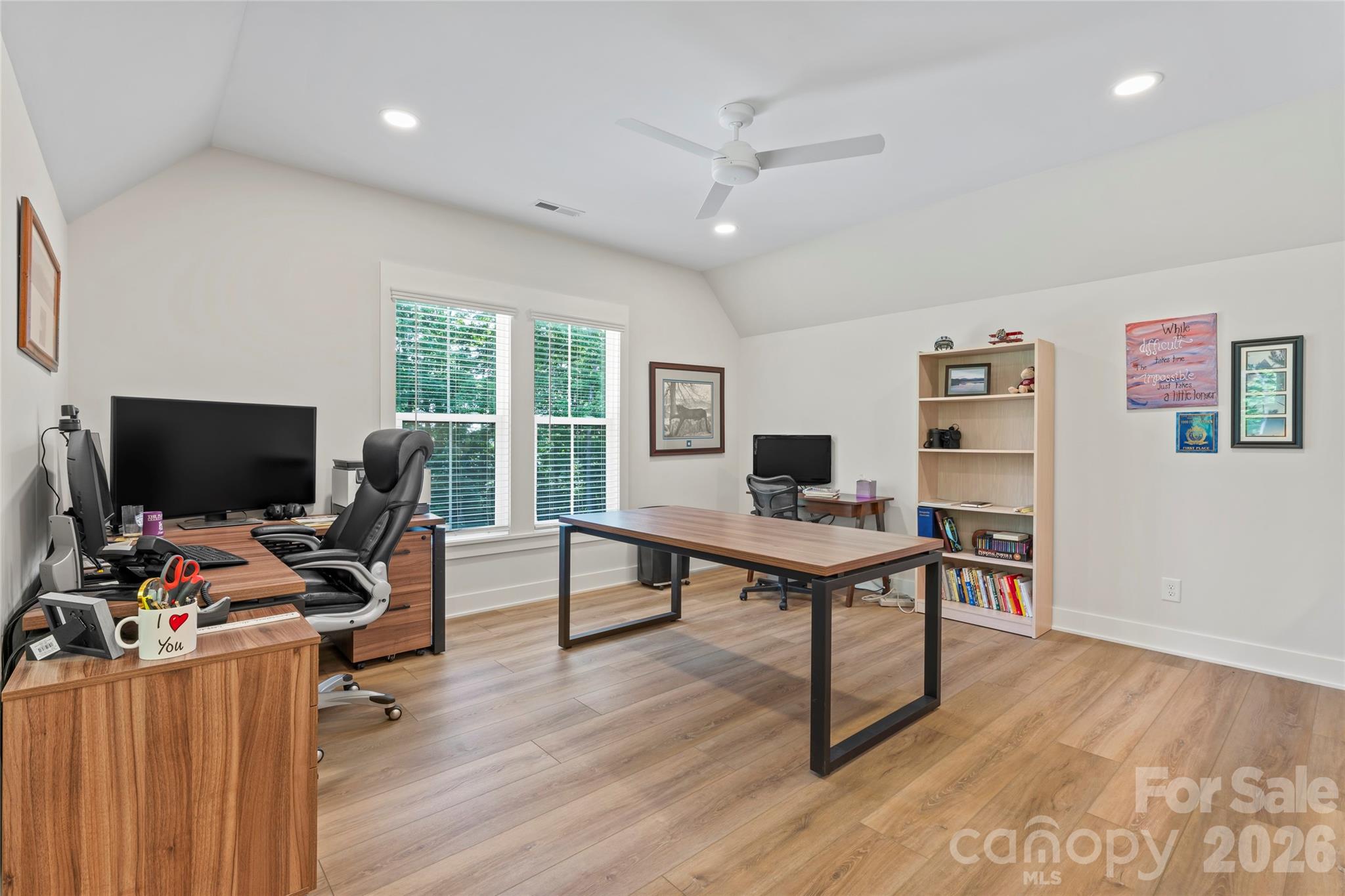 2866 Backwoods Trail Denver, NC 28037 - Photo 33 of 42 a view of a workspace with furniture and a window