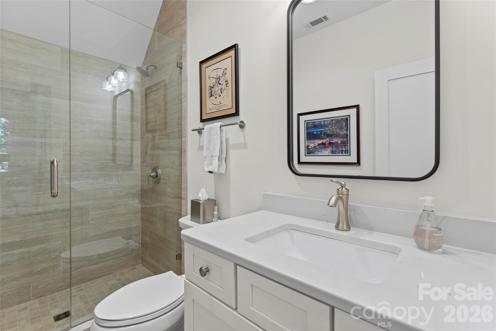 2866 Backwoods Trail Denver, NC 28037 - Photo 36 of 44 a bathroom with a sink toilet and shower