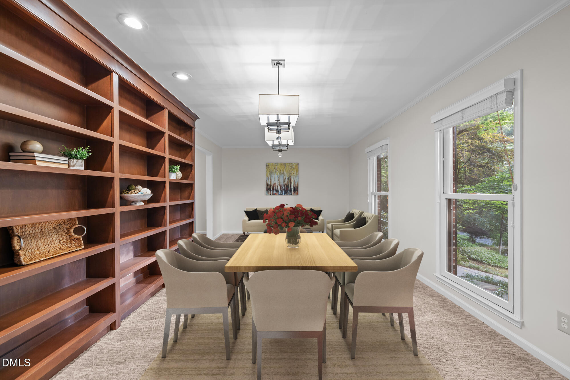 6925 Valley Lake Drive Raleigh, NC 27612 - Photo 15 of 50 a dining room with furniture and window