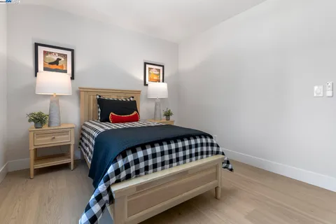 a room with furniture and a potted plant