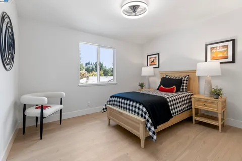 a front view of a house with a patio