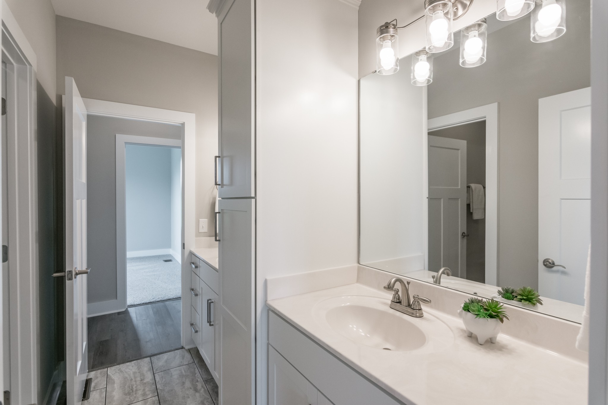 7866 Mill Road Cross Plains, TN 37049 - Photo 34 of 42 a bathroom with a sink vanity and a mirror