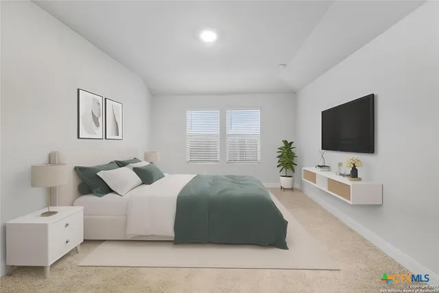 a bathroom with a shower sink and mirror