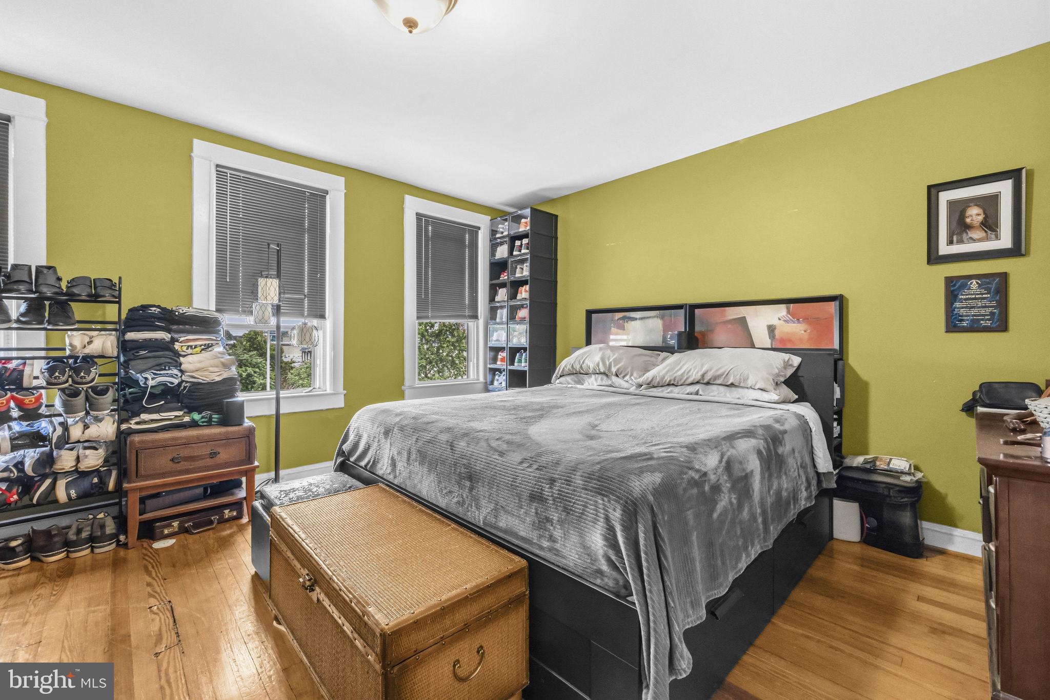 1824 3rd Street Northeast Washington, DC 20002 - Photo 11 of 30 Cozy retreat with vibrant green walls.