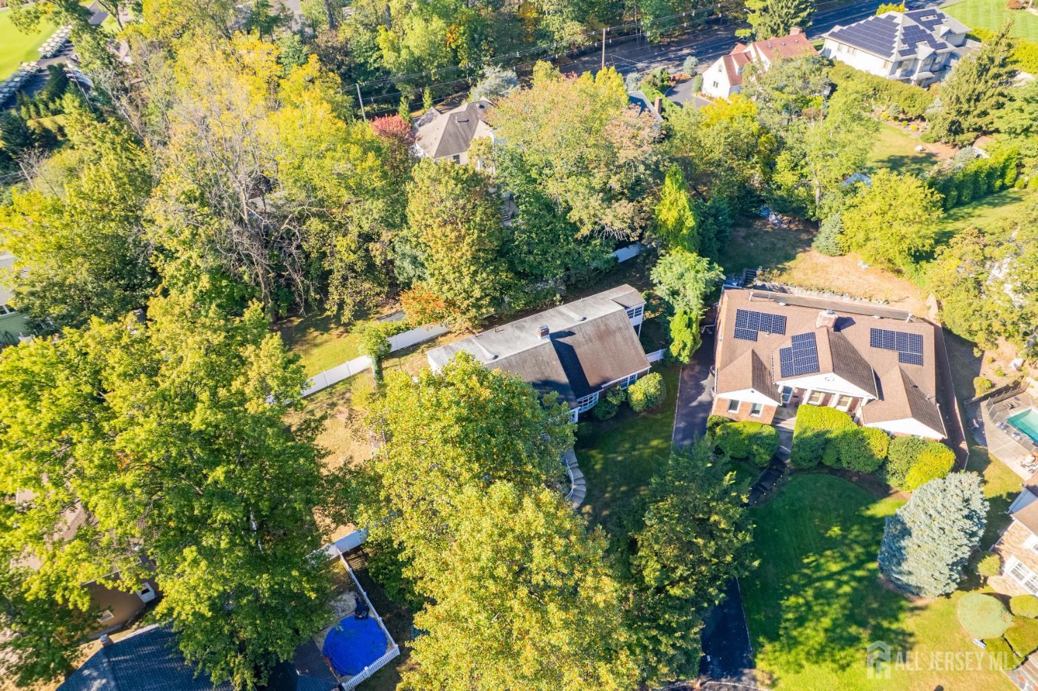 2 South Audlen Terrace Springfield, NJ 07081 - Photo 3 of 36 an aerial view of a house with a yard and garden